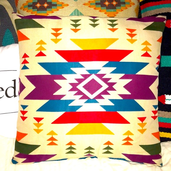 •Boho Aztec Pillow• - Picture 2 of 2